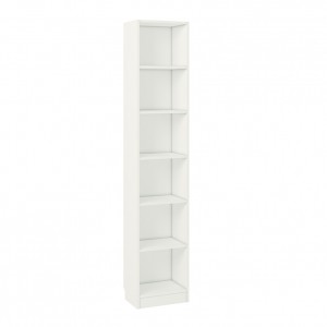Стеллаж Polini Home Smart Вертикальный, 6 секций, 40x28x202 см, белый