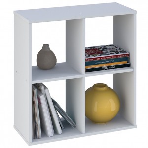 Стеллаж Polini Home Smart Кубический 4 секции, белый