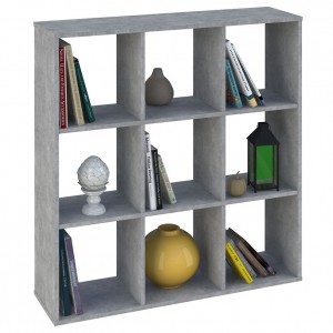 Стеллаж Polini Home Smart Кубический 9 секции, бетон