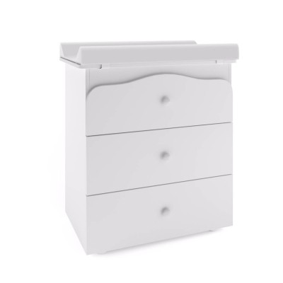 Комод с ванночкой Polini kids Basic 3275, белый