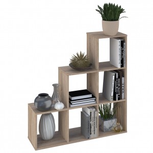 Стеллаж Polini Home Smart Каскадный 6 секций, дуб